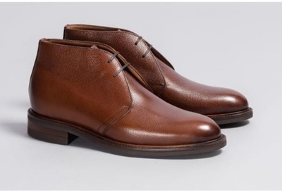 Handmade Men's Brown Chukka Leather Boots, Best Handmade Leather Boots For Men