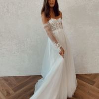 Fairy Sweetheart Long Sleeves Wedding Dresses for Bride - Thumbnail 1