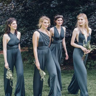 Jumpsuits bridesmaid dresses convertible rompers, bridesmaid gowns - Thumbnail 3