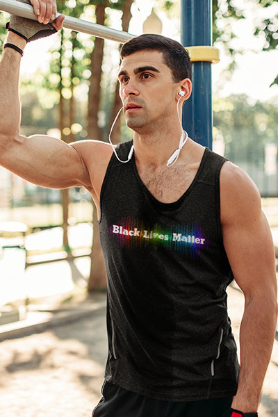 Black Lives Matter Rainbow Unisex Tank Top