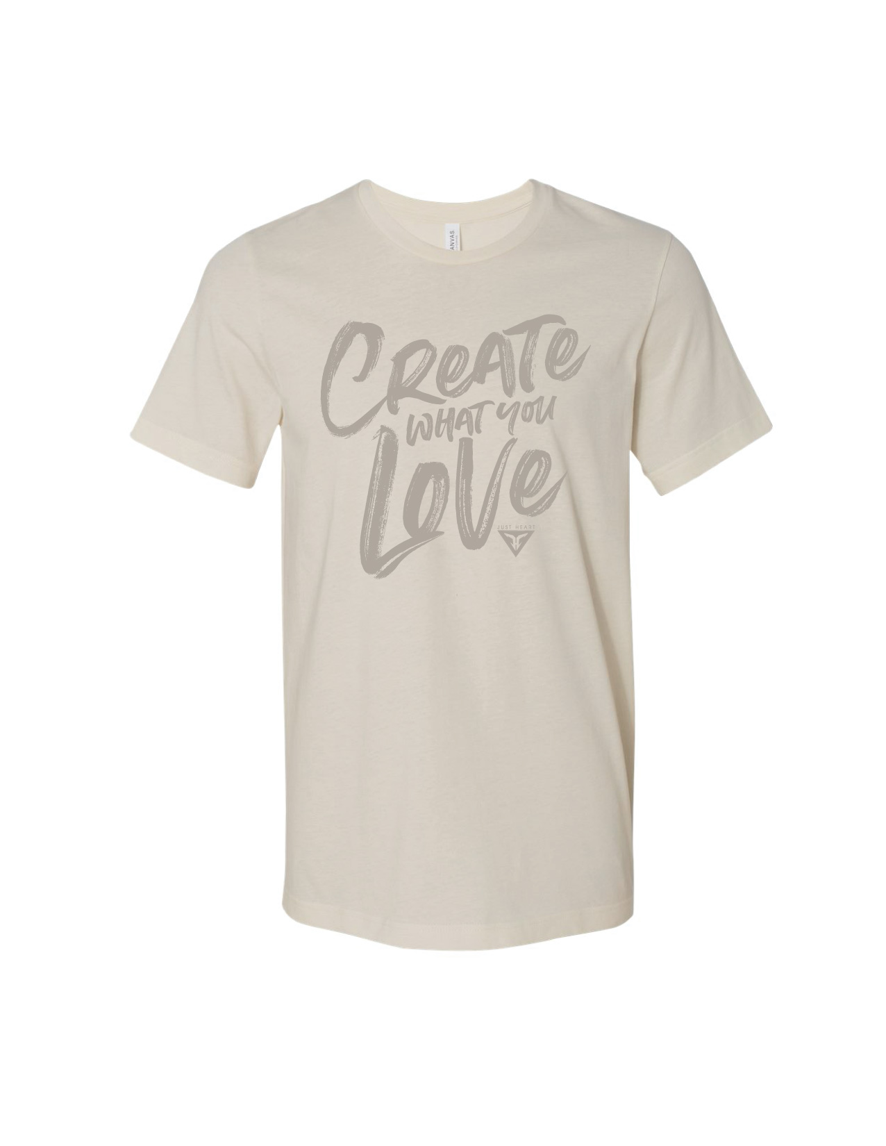 Create what you Love soft cream graphic tee