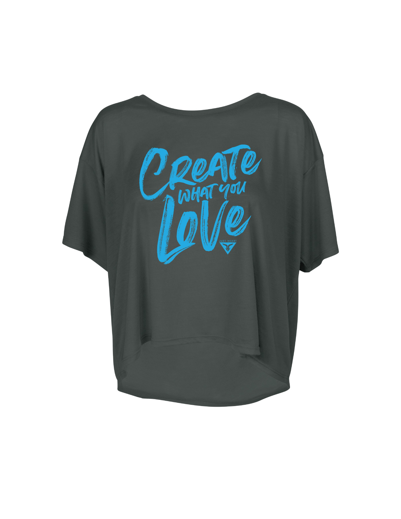 Create what you Love denim flowy crop top