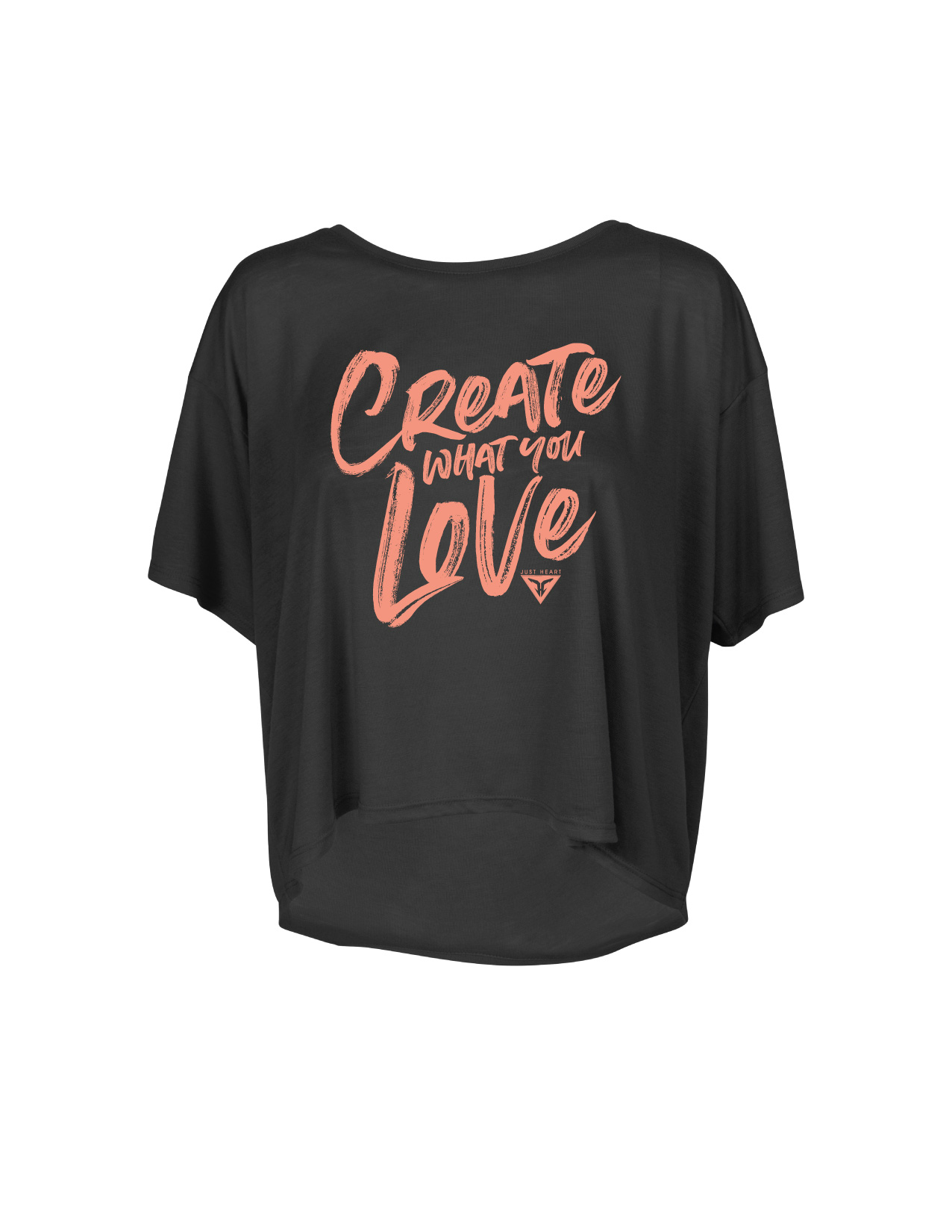 Create what you Love black flowy crop top
