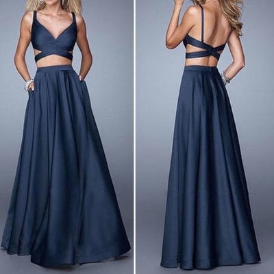 Two piece long prom dresses under 100 - Thumbnail 5