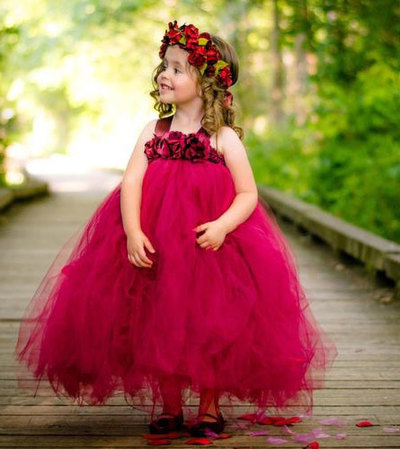 Halter Ankle Length Flower Girl Dresses
