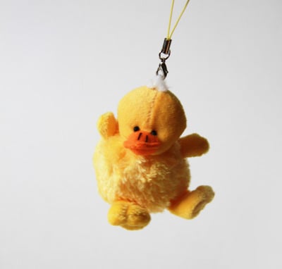 Kawaii Yellow Duckie Plushie Keyring