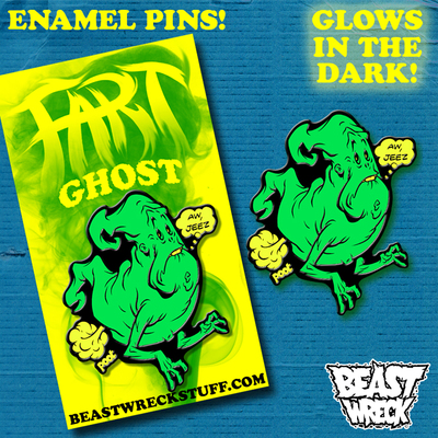 FART GHOST Glowing Lapel Pin