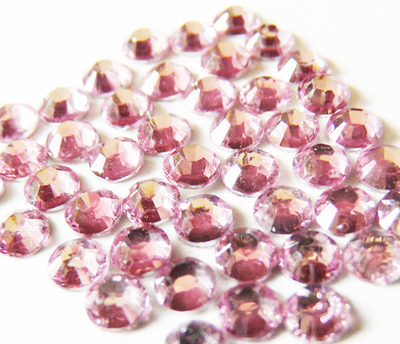 1000 Pretty PINK Rhinestones Flatback SS12 (3mm)