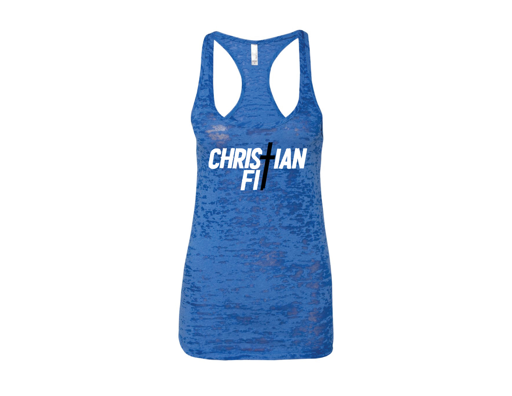 CFit women's racerback blue tank tops