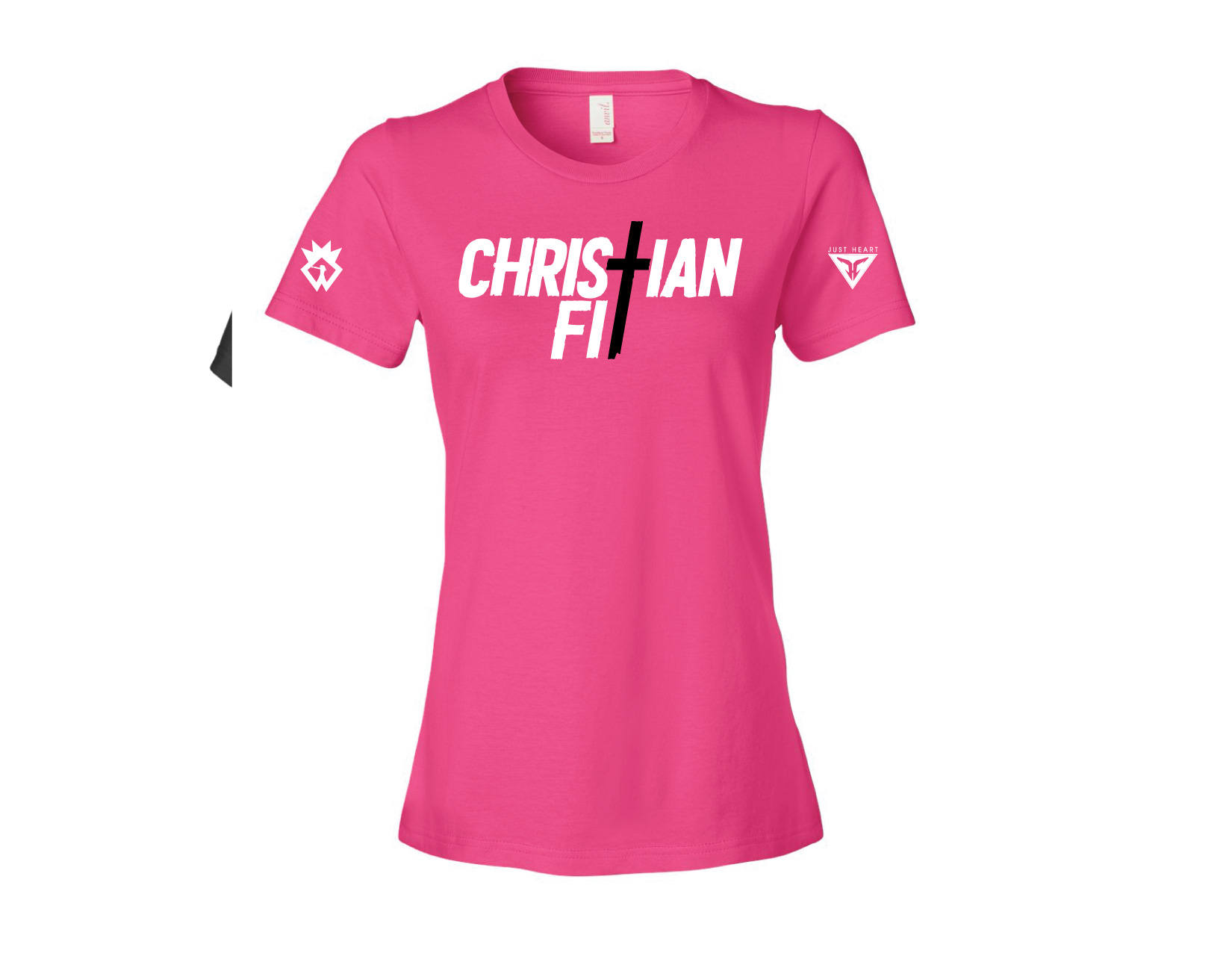 CFit women's Exercise your Faith pink tee
