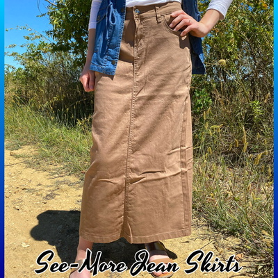 KENYA DARK KHAKI LONG SKIRT