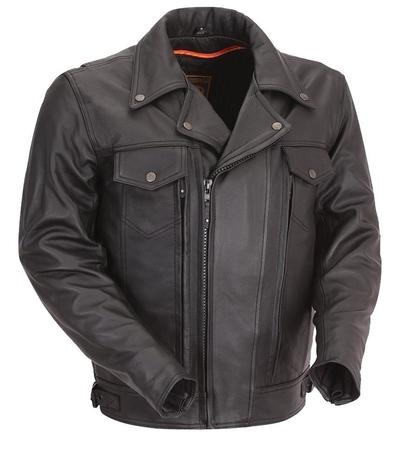 MOTORCYCLE CRUISING LEATHER RACING JACKET
