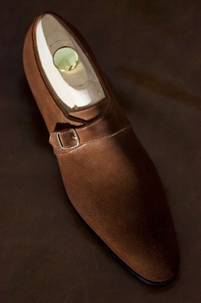 Elegant New Stylish Dark Brown Monk Strap Handmade Office Wear Men's Shoes