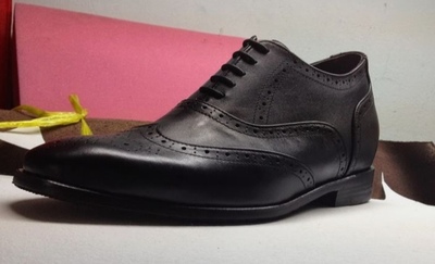 Best Oxfords Black Wingtip Brogue Handmade Lace Up Shoes,Leather Office Shoes For Men