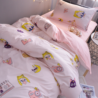 Fashion new Sailor Moon Luna cat sheets four sets