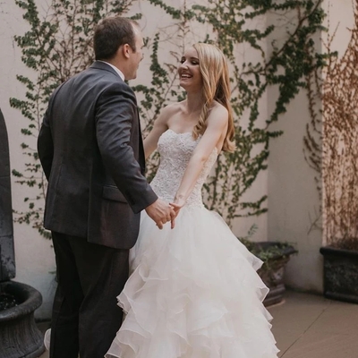 Simple strapless sweetheart tulle tiered princess wedding dresses gowns - Thumbnail 5