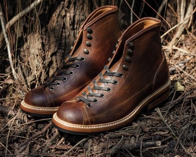 Handmade Men Vintage Brown Ankle High Boot, Men Genuine Leather Boot
