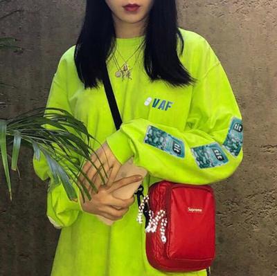VAF Printed Neon Green Sweatshirt