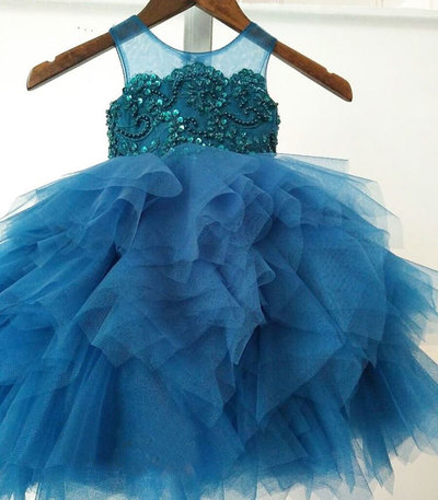 Flower Girl Dresses with Rhinestones