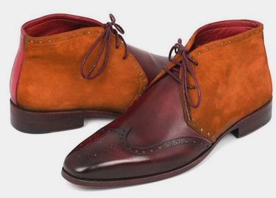 Men Classic Casual Wear Oxfords Design Wingtip Brogues Chukka Brown Suede Customize Dress Up Men's Handmade Boot