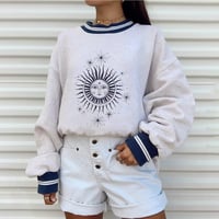 Vintage Sun Print Sweatshirt - Thumbnail 1