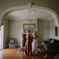 Charming Sheath Burnt Split Long Bridesmaid Dresses - Thumbnail 2