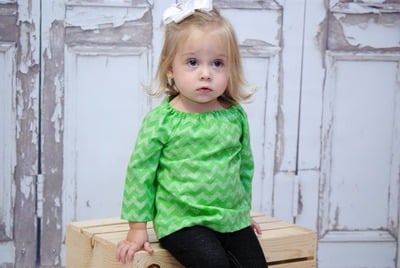 Long Sleeve Peasant Top (6m-2T)