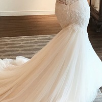 Mermaid Sweetheart Beading Lace Wedding Dresses - Thumbnail 1