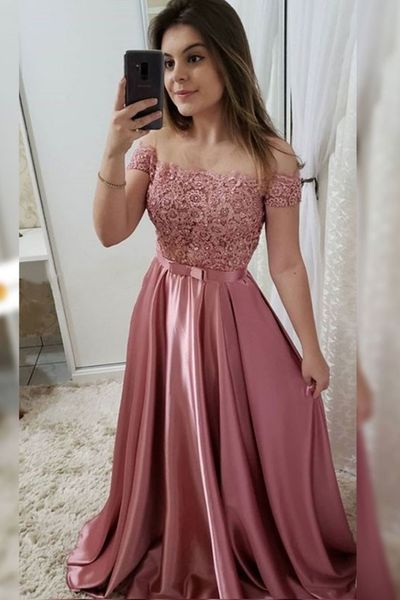 SP1200,Fashion Short Sleeves Lace Bead Long Prom Dresses Formal Evening Dress