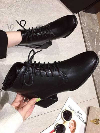 2020 New Thin Thick Heel all-match British Style High Heel Ankle Boots H2401