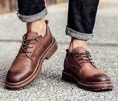 Handmade Brown Vintage Leather Formal Shoes ,Men's Oxford Shoes