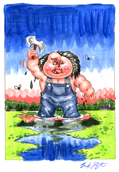 Vicious VICTOR / Hatchet HARRY Color Rough - Horrorible Kids - Series 5 2020