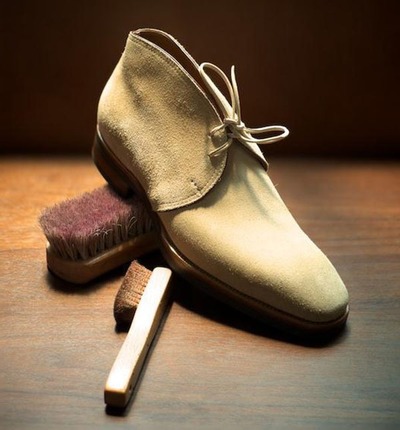 Handmade Beige Suede Boot,Chukka Ankle Boot,Oxford Boot