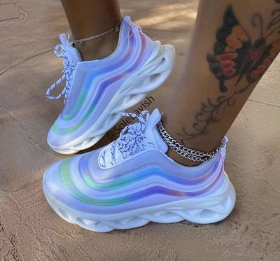 2020 Autumn New Large Size Flat Bottom Women's Casual Sports Shoes Women B7651