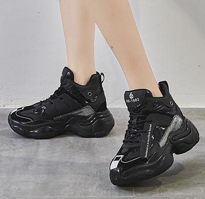 2020 Autumn High Top Sports black Shoes Women's Wild Shoes Women Ins Tide H7588