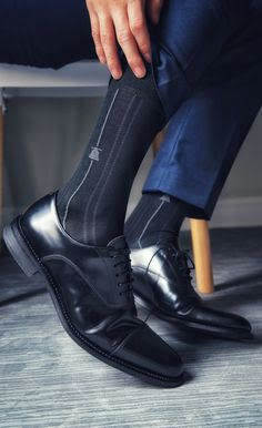 Leather Black Cap Toe Lace Up Shoes,Handmade Decent Office Shoes