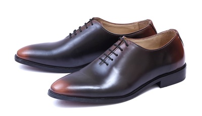 Luxury Chocolate Brown Patina Lace Up Genuine Leather Men Formal Business Shoes