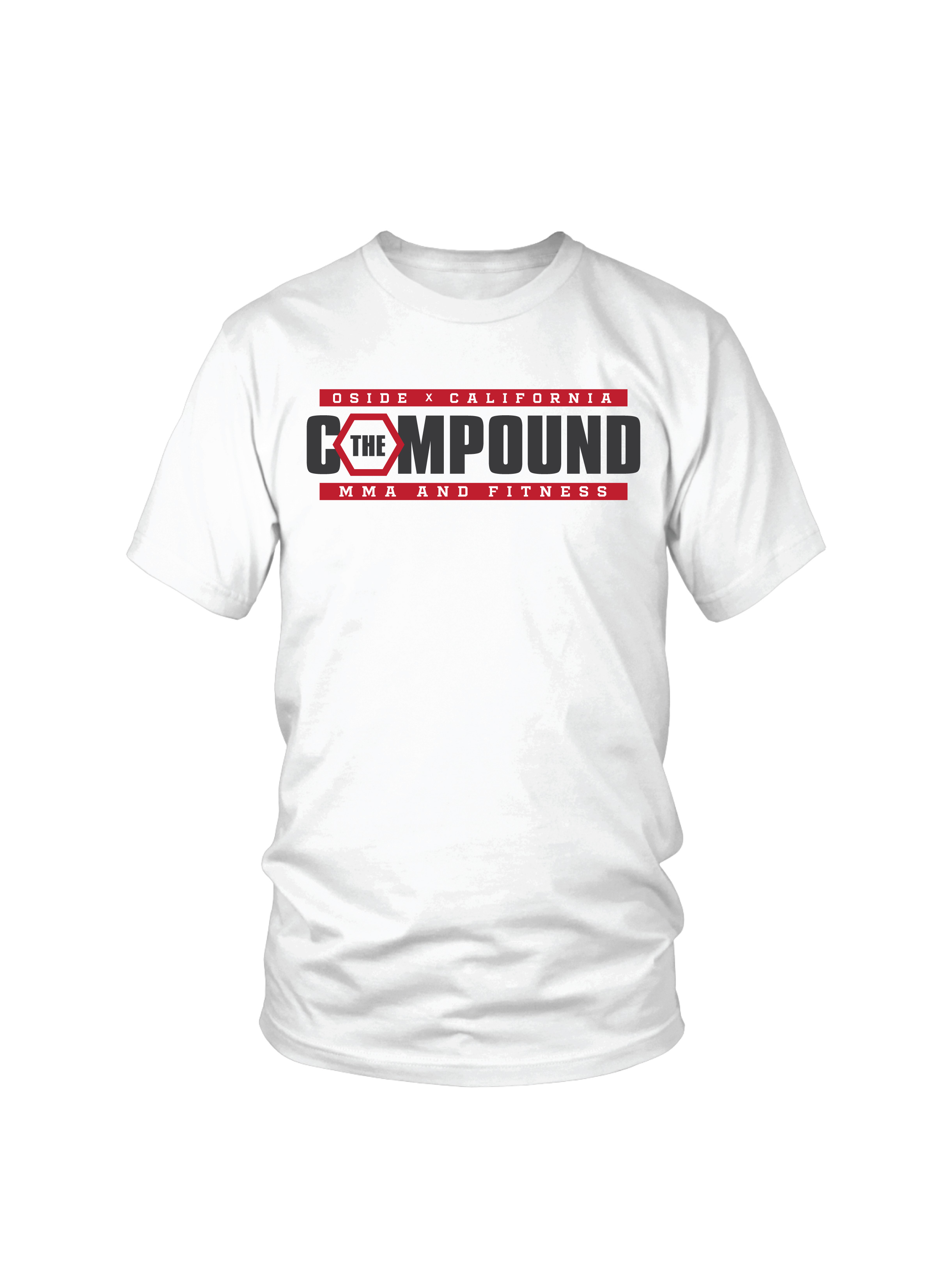 Compound MMA and Fitness white tee