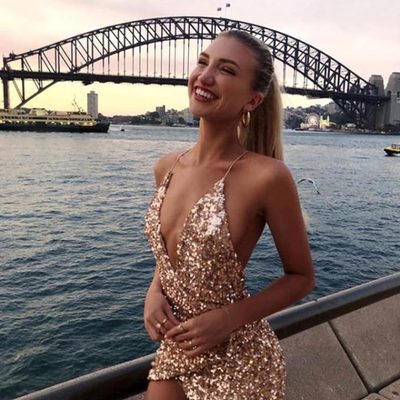 Sexy v neck spaghetti straps blush sequins short cocktail dresses, sexy party dresses - Thumbnail 4