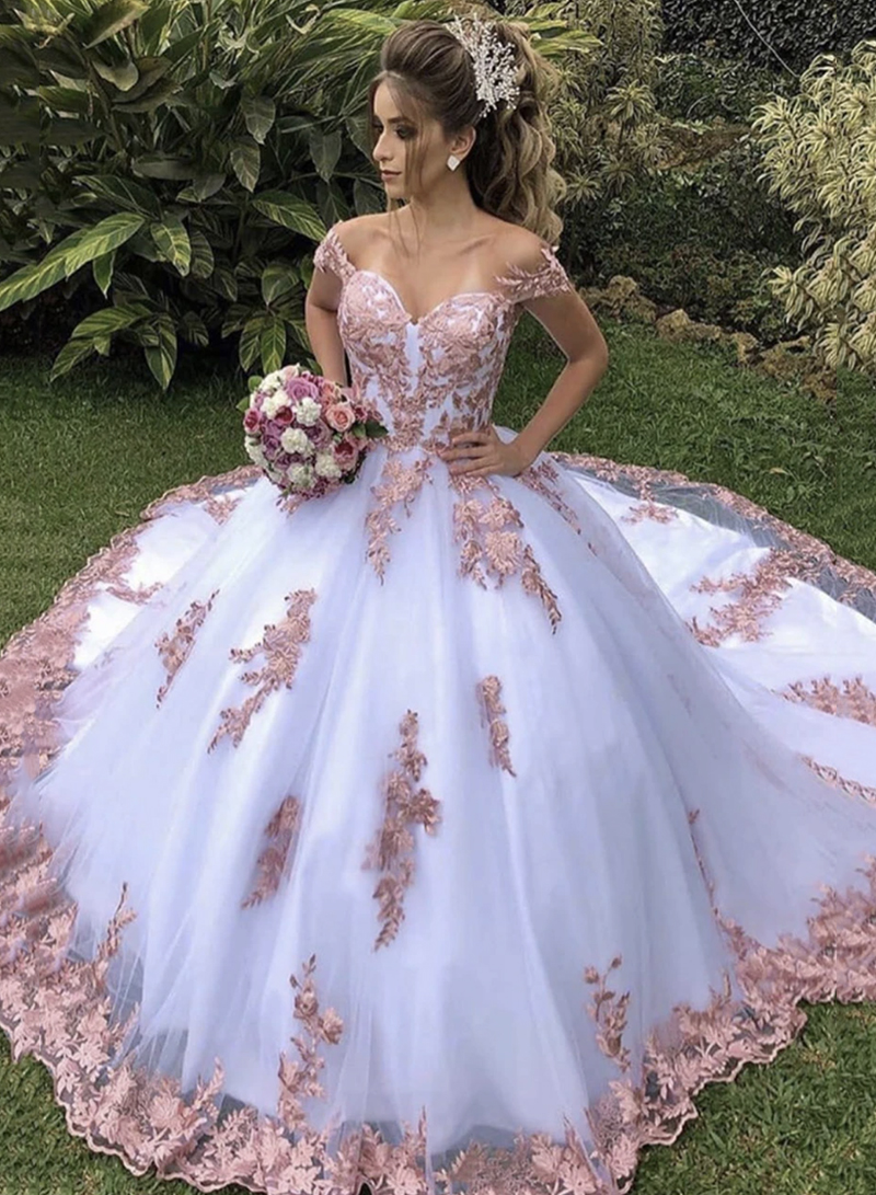 Amazing lace long ball gown dress formal dress