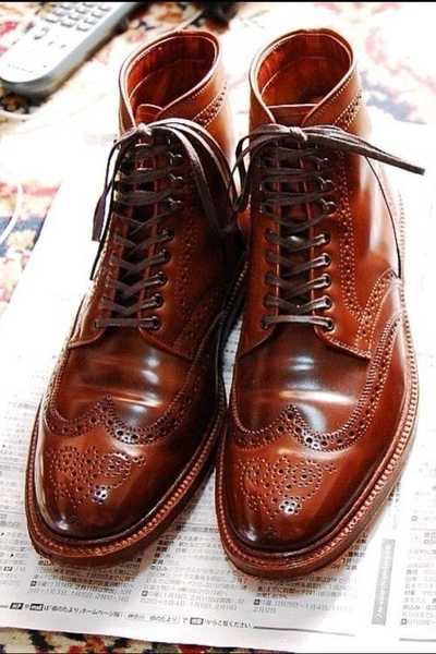 Handmade Brown Wing Tip Brogue Ankle Leather Lace Up Boot,Dress Boot,Men's Boot