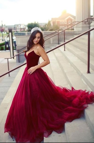 SP1364,Sweetheart Velvet And Tulle Ball Gown Burgundy Sweet 16 Dresses,Real Photo Quinceneara Dresses,Gorgeous Engagement Dresses
