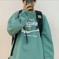 Enjoy Printed Long Sleeve Sweatshirt - Thumbnail 1