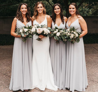 Spaghetti Straps Bridesmaid Dresses under 100