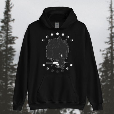 Moon Wolf - Pullover Hoodie