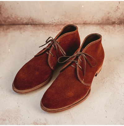 Handmade Men Brown Suede Ankle Boots With Lace up Closure, Suede Boots