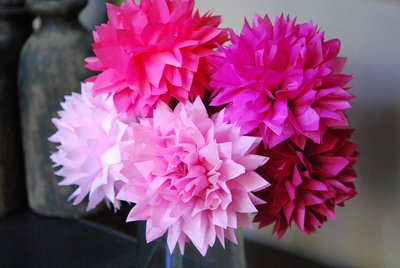 Flower Bouquet | Table Centerpiece | Stemmed Poms | Custom Colors
