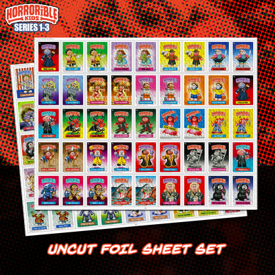 Horrorible Kids - Series 1-3 - Uncut Foil Sheet Set
