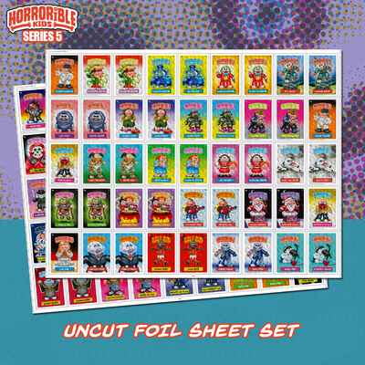 Horrorible Kids - Series 5 - Uncut Foil Sheet Set