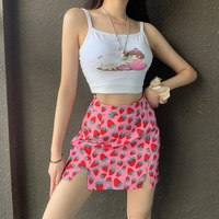 Harajuku strawberry print skirt - Thumbnail 3